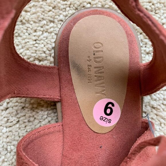 Pink Faux Suede Gladiator, lace up Strappy Ankle Sandals with tassels size 9 - Picture 2 of 5